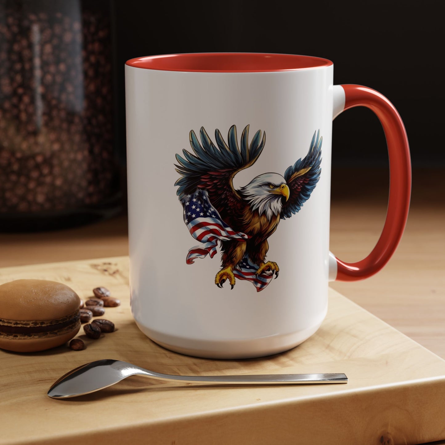 4th of July Mug - American Bald Eagle Flag 7