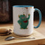 Humor Mug - Monster Drinks Coffee Spill