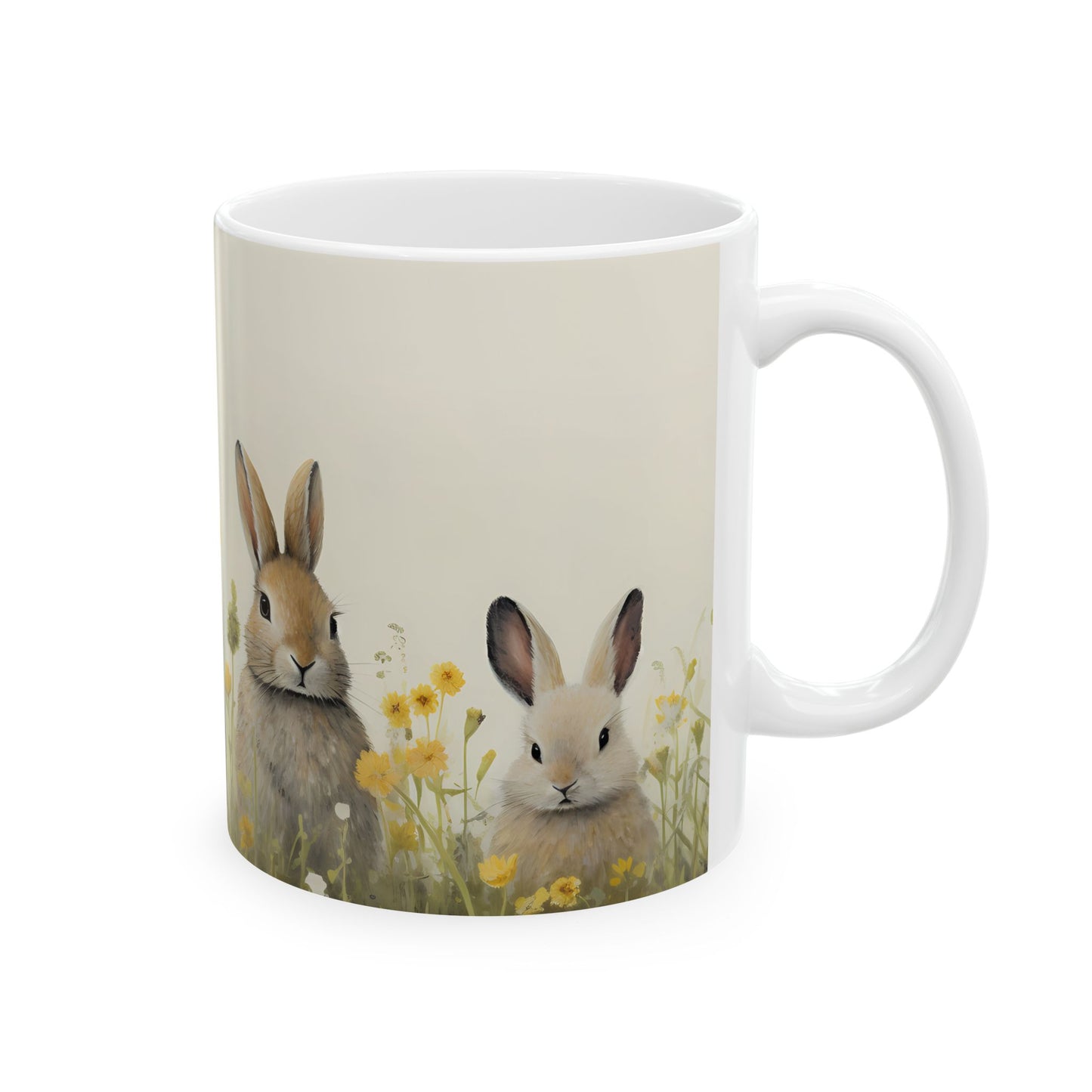 Artistic Mug - Felted Bunnies 4