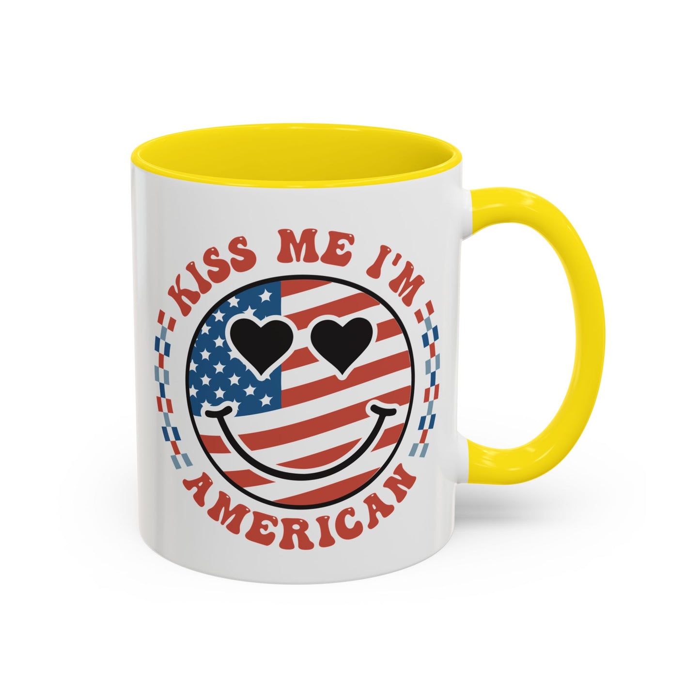 4th of July Mug - Kiss Me I'm American