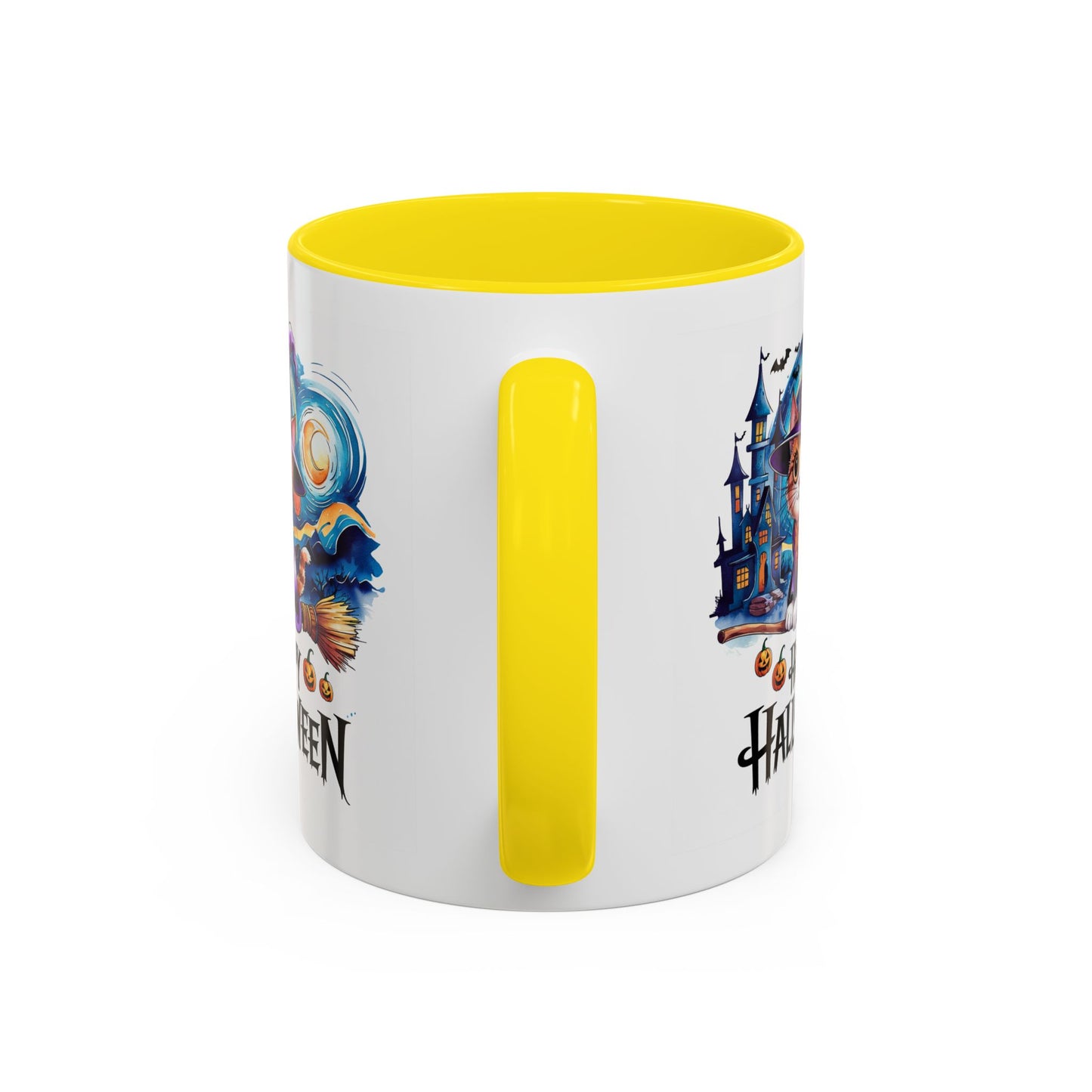 Halloween Mug - Happy Halloween Cat Witch