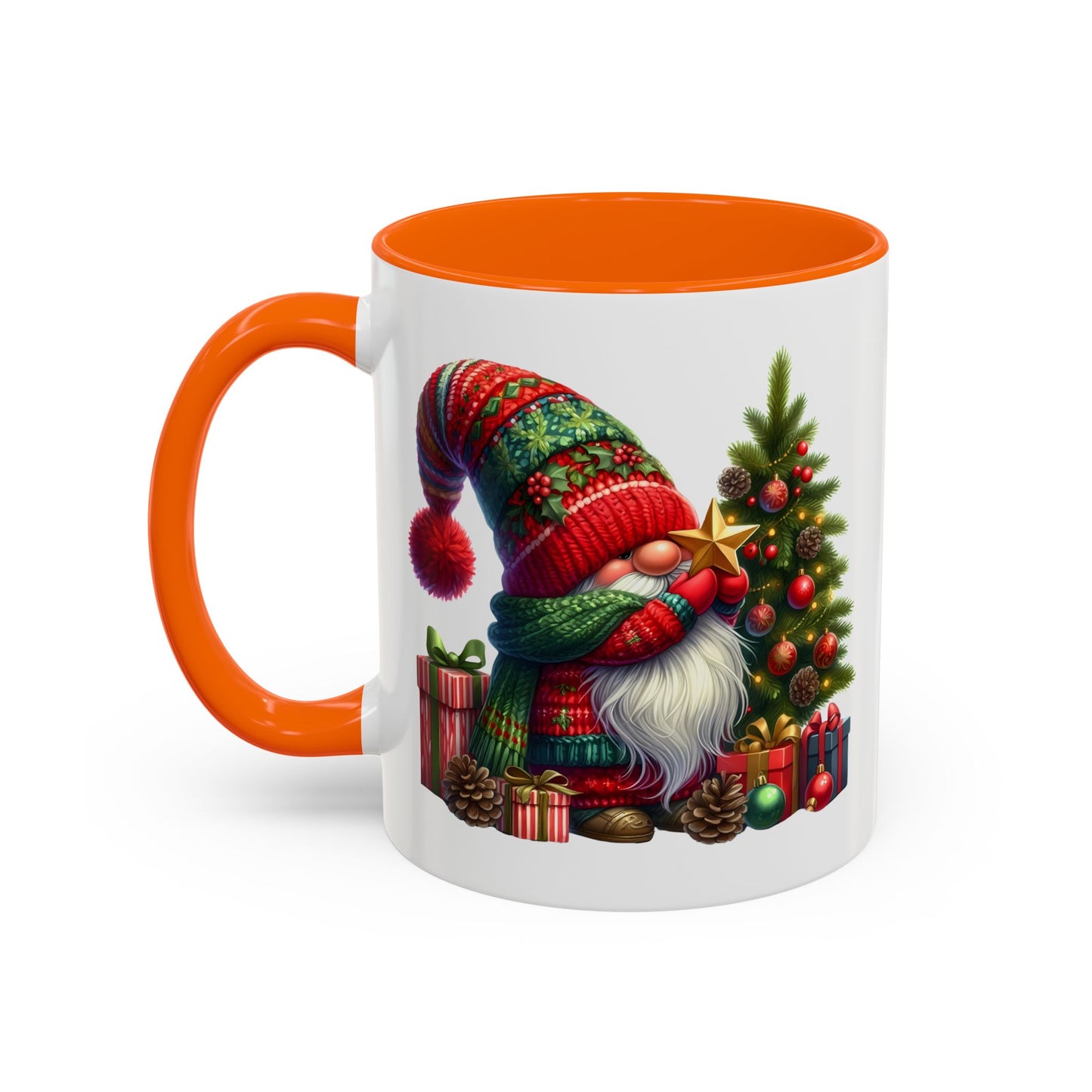 Christmas Mug - Gnome with Christmas Tree Star
