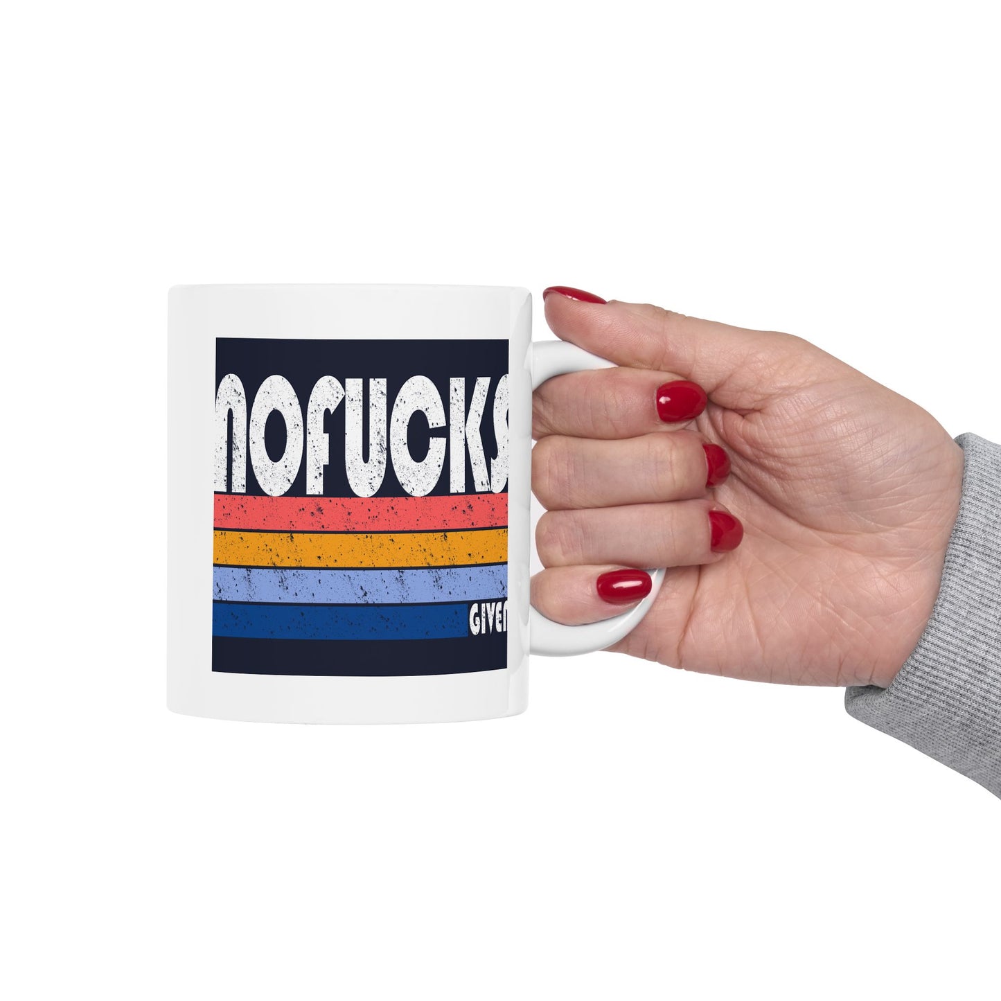 Adult Mug - No Fucks Given Retro