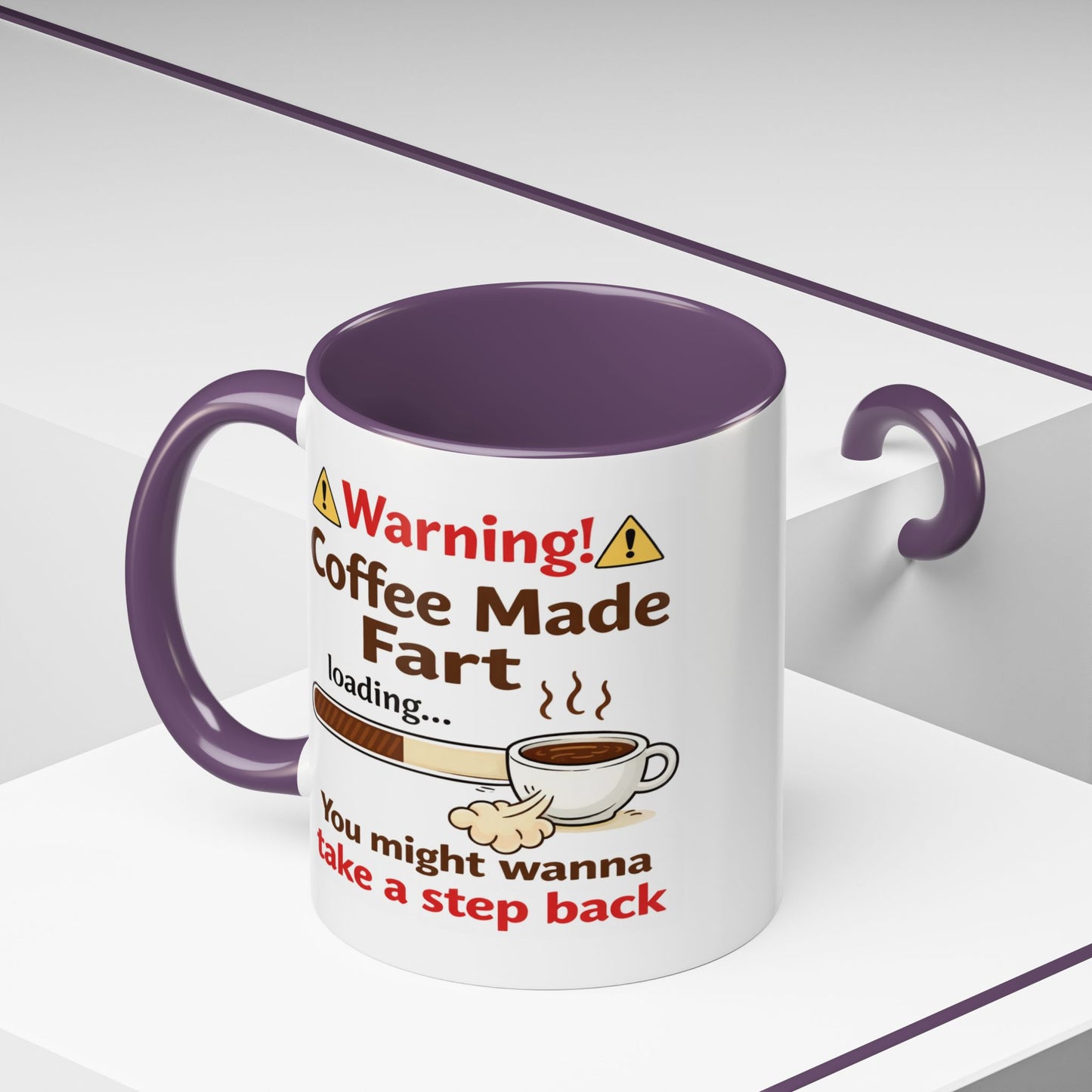 Humor Mug - Warning Coffee Made Fart