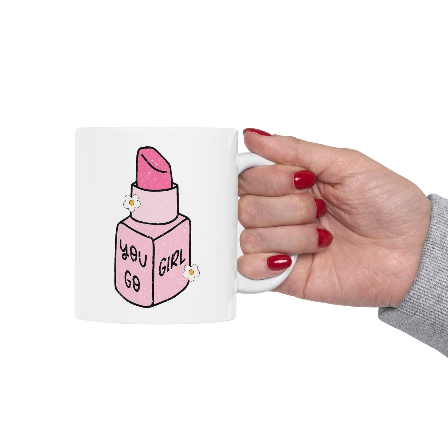 Motivation Mug - You Go Girl Lipstick