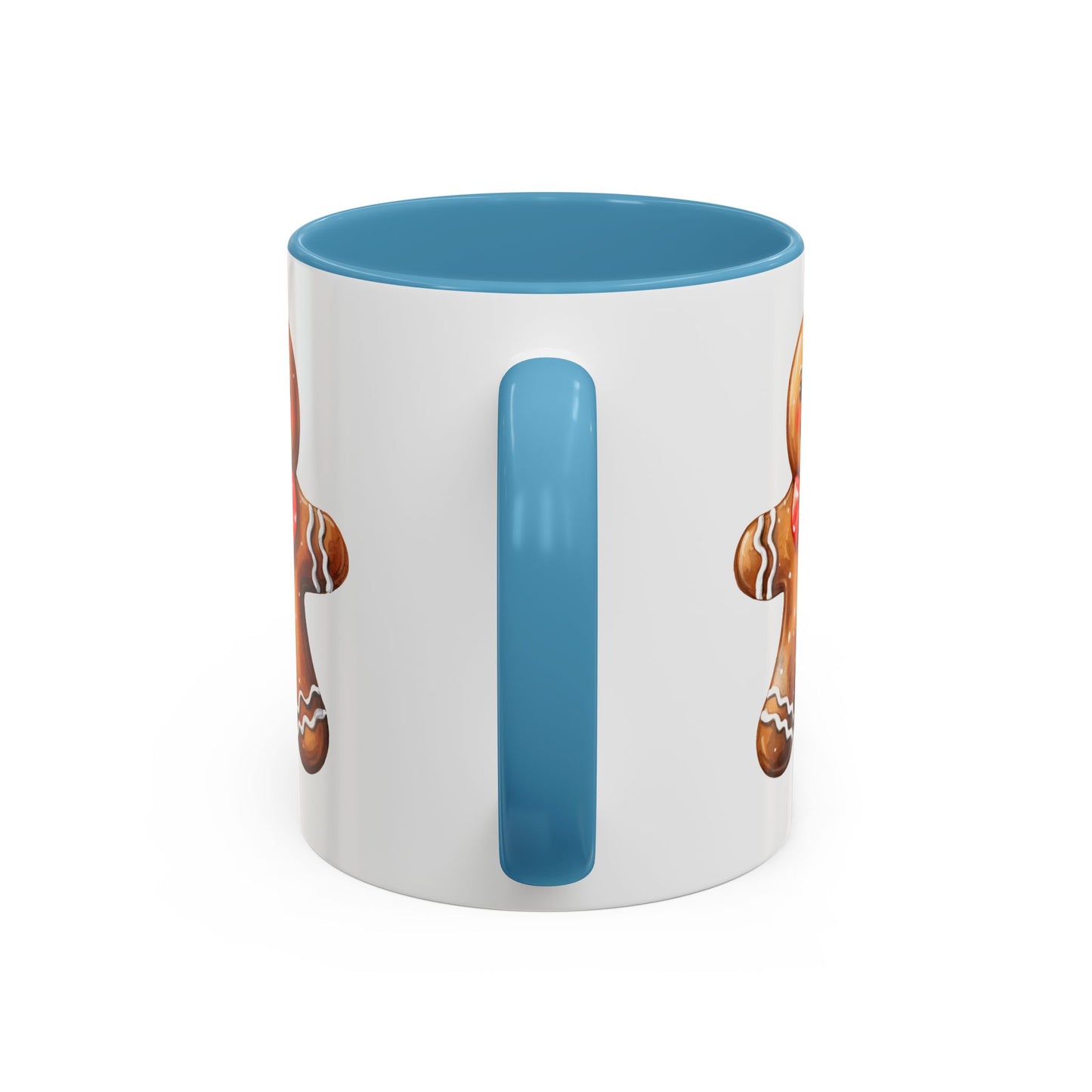 Christmas Mug - Gingerbread Man Red Bow
