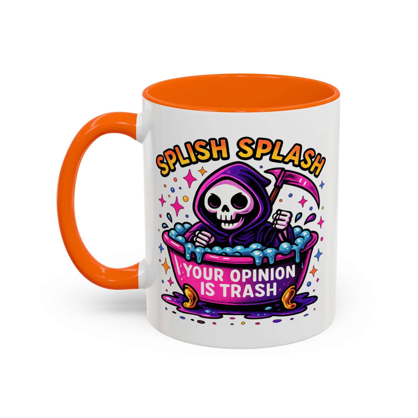 Humor Mug - Splish Splash Your Opinion is Trash