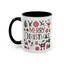 Christmas Mug - Merry Christmas Red White & Green Text Collage