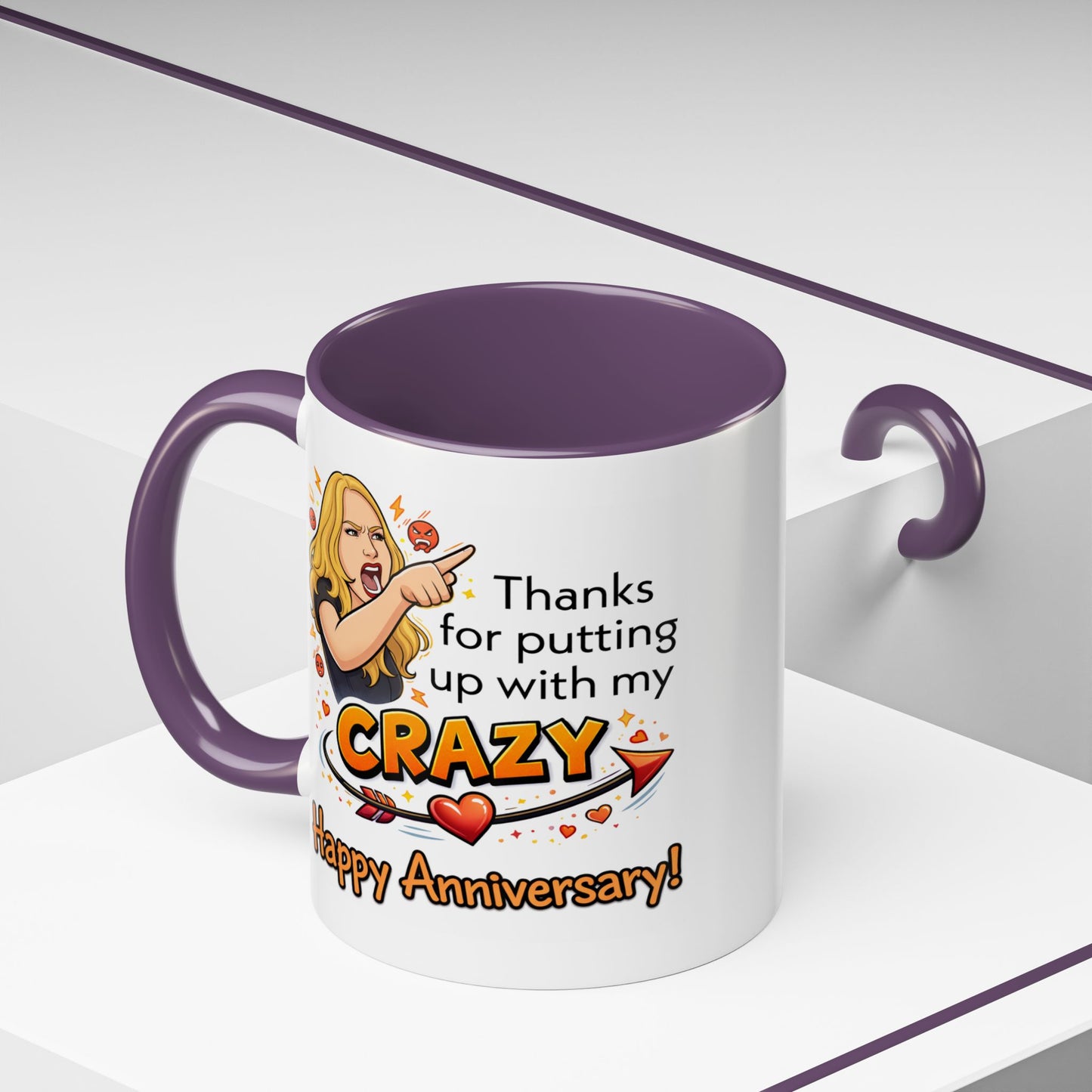 Anniversary Mug - Thanks For Putting Up