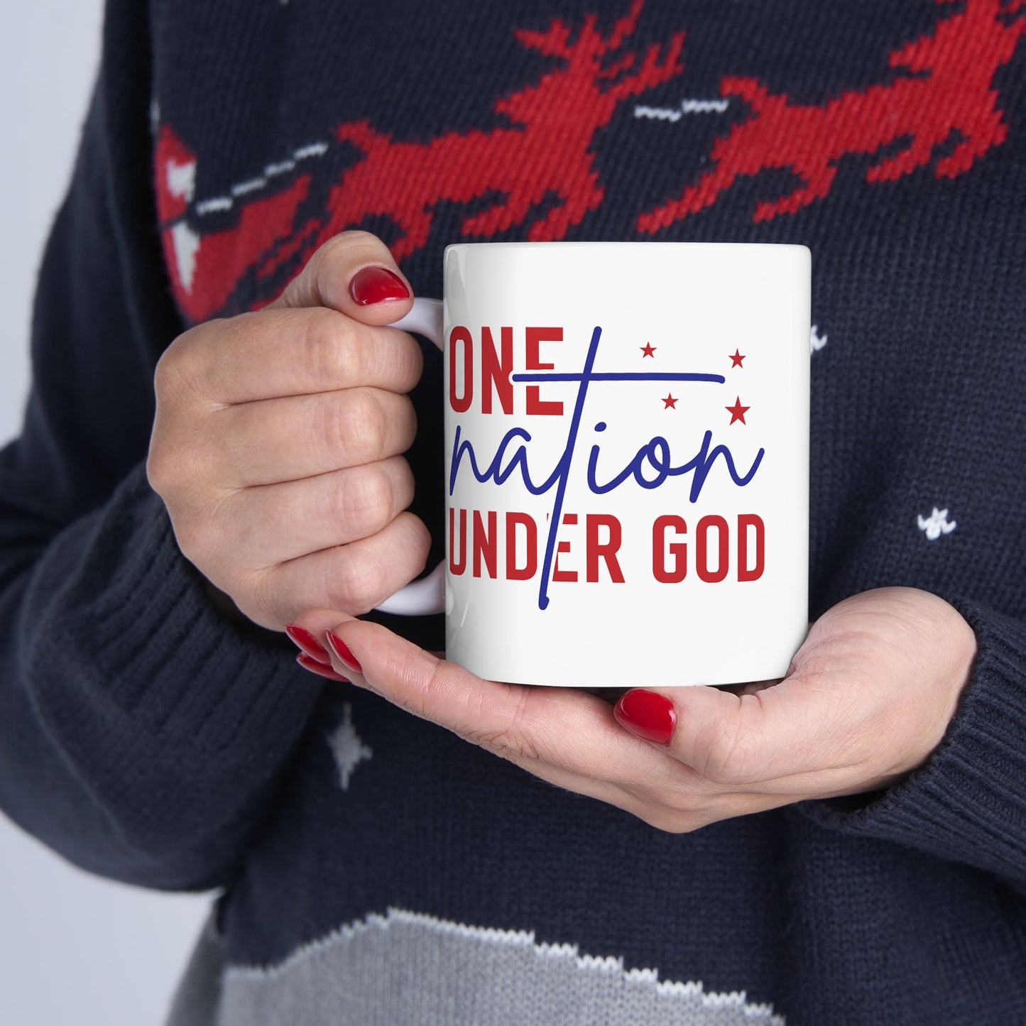 4th of July Mug - One Nation Under God Patriotic