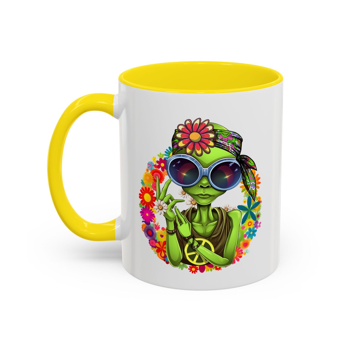 Alien Mug - Peace Hippy Alien