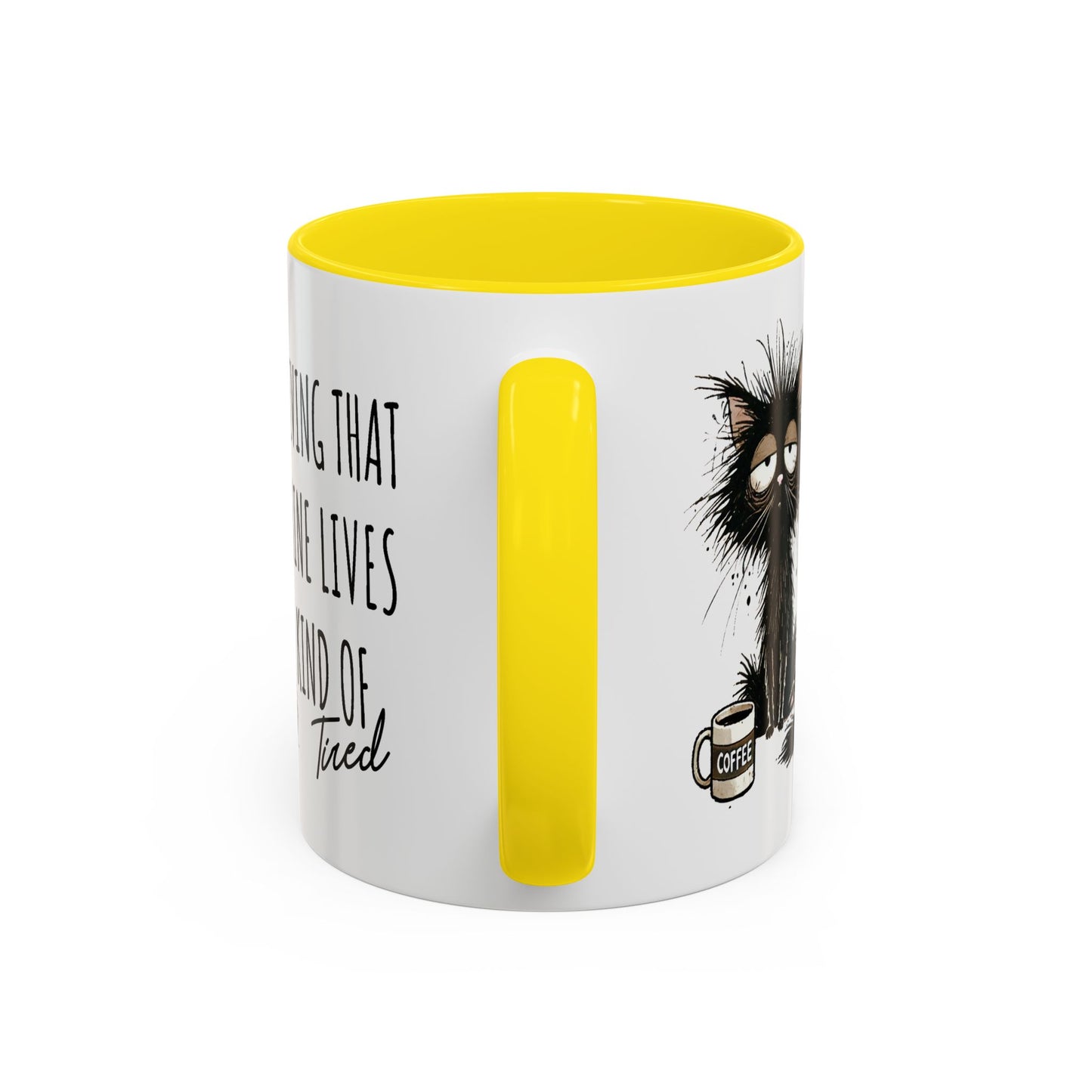 Humor Mug - Living That Nine Lives