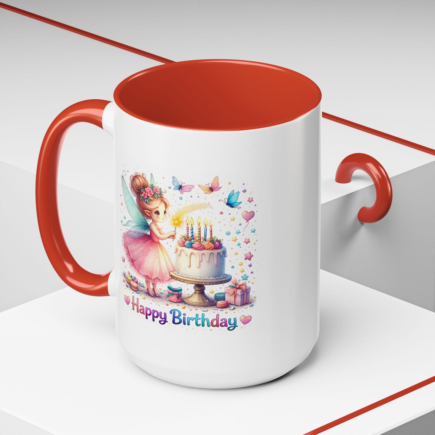 Birthday Mug - Fairy Butterflies