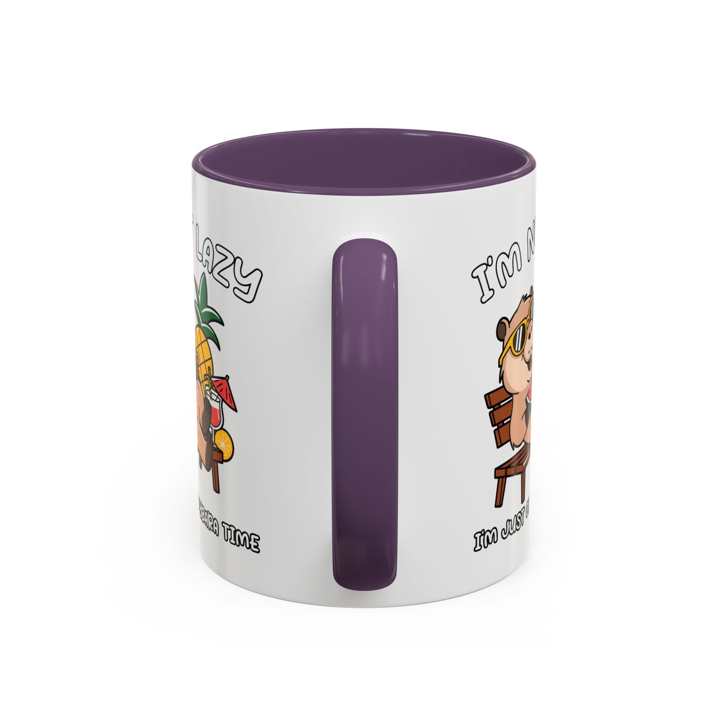 Humor Mug - I'm Not Lazy Capybara