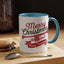 Christmas Mug - Red & Green Text Trumpet