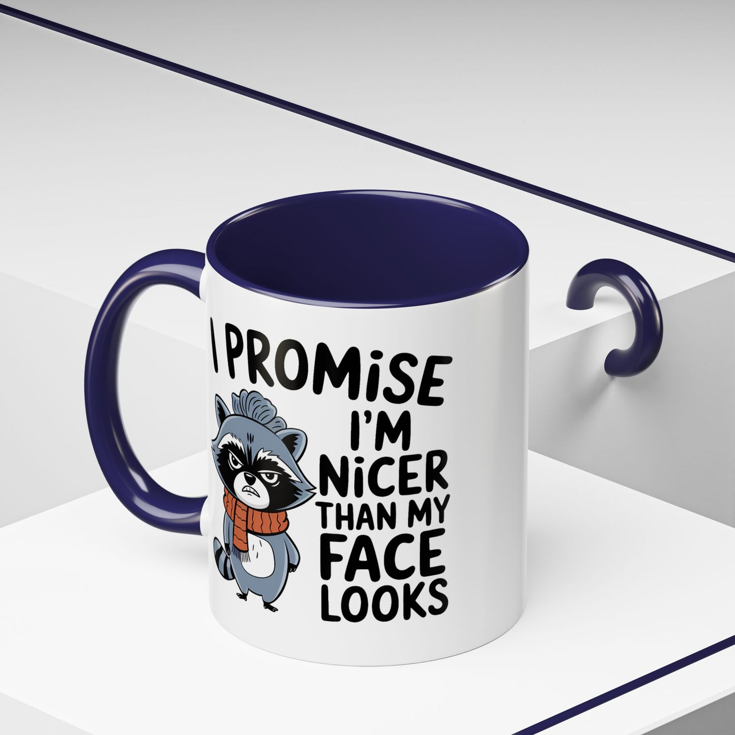 Humor Mug - I Promise I'm Nicer Than My Face Looks