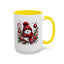 Christmas Mug - Burgundy Snowman