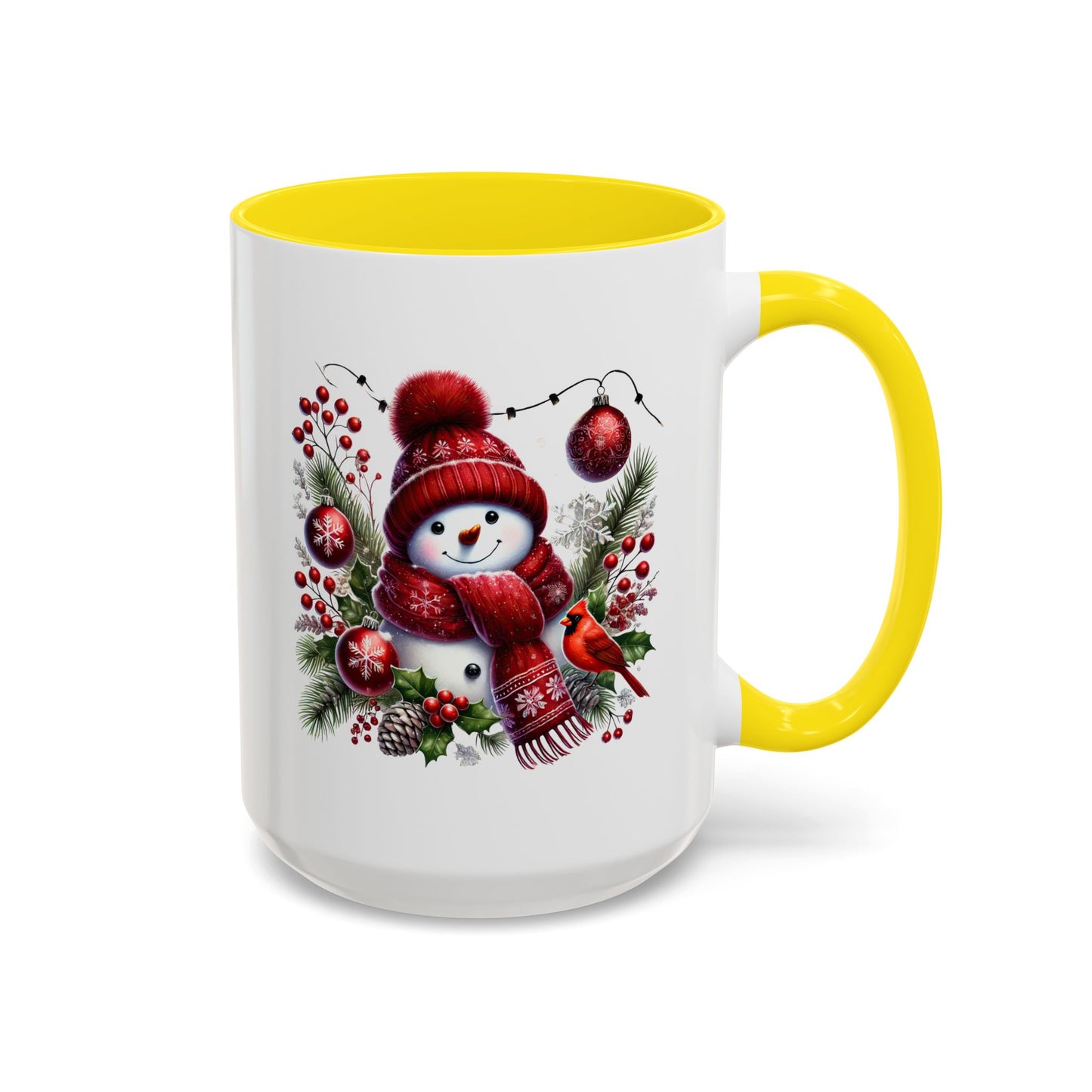 Christmas Mug - Burgundy Snowman