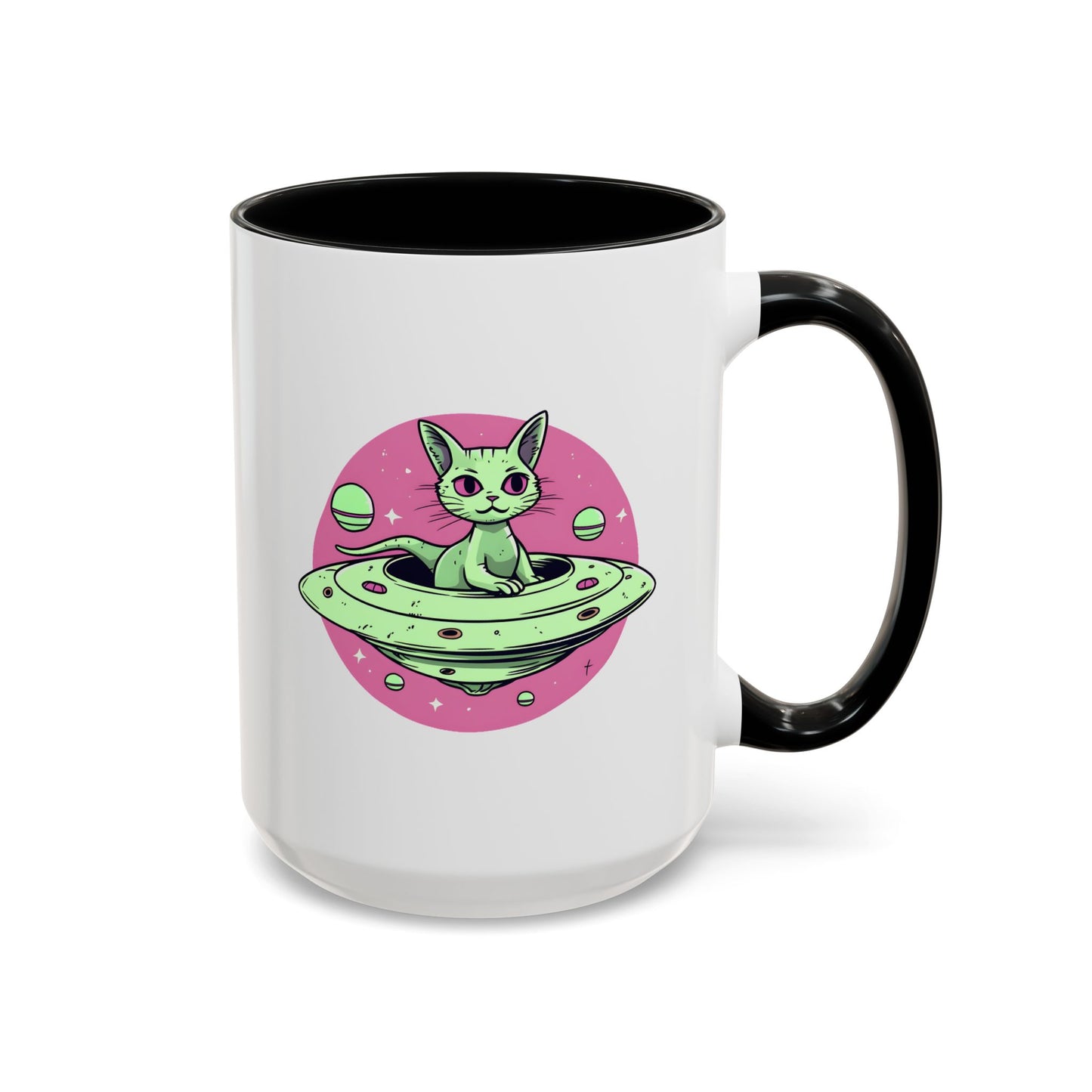 Alien Mug - Flying Saucer Cat