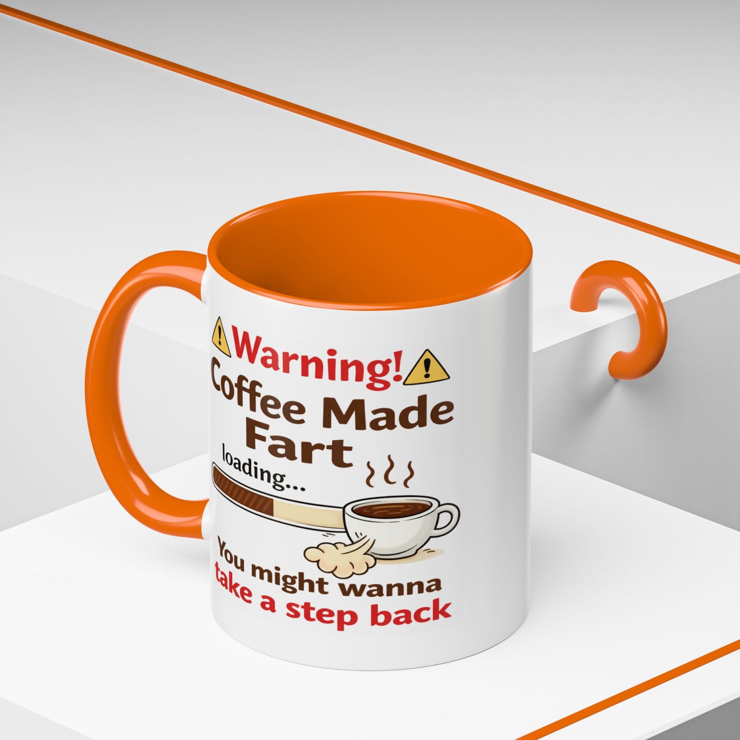 Humor Mug - Warning Coffee Made Fart