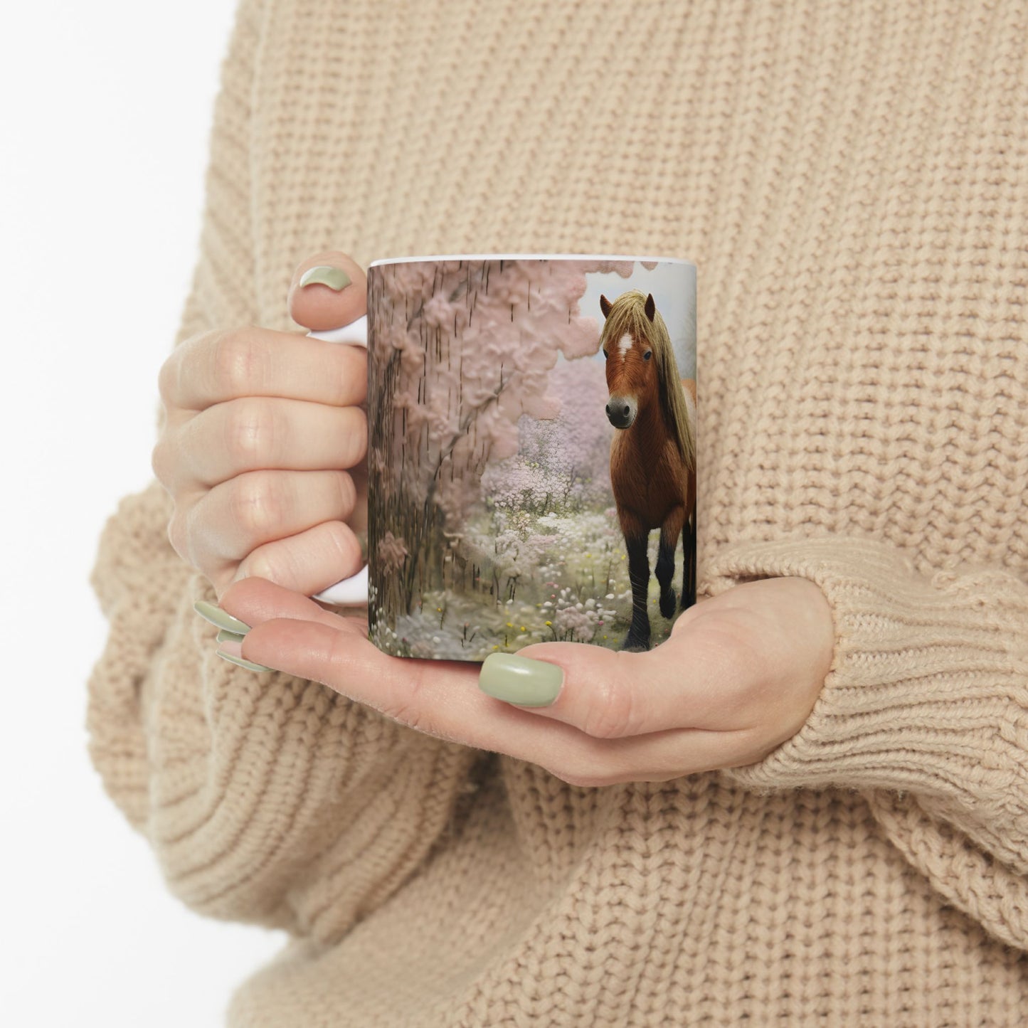 Artistic Mug - Felted Horse 3
