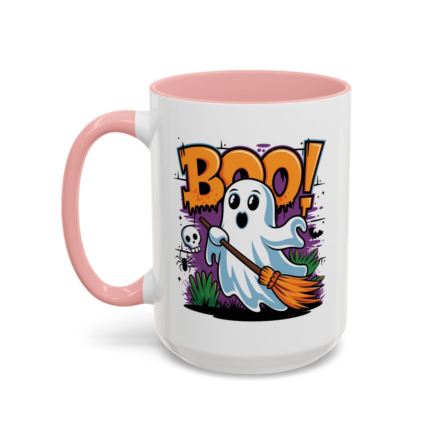 Halloween Mug - Boo! Flying Ghost With Broom