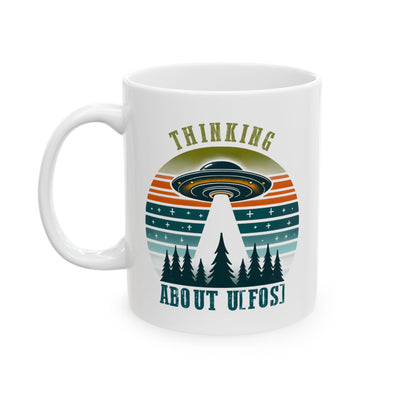 Alien Mug - Thinking About UFOS!