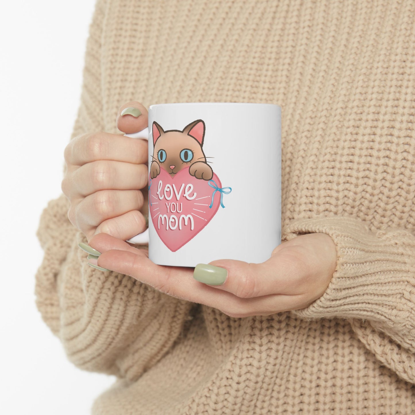 Mother's Day Mug - Love You Mom Cat