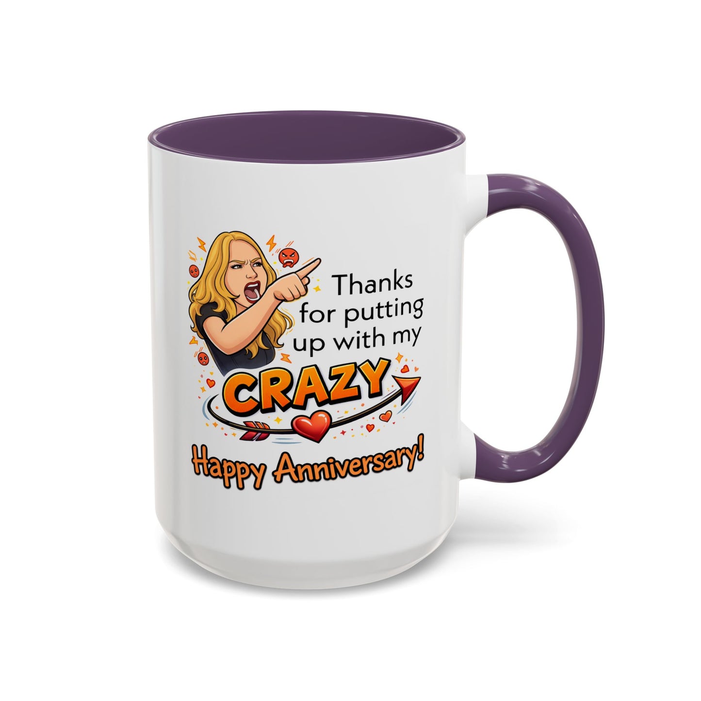 Anniversary Mug - Thanks For Putting Up