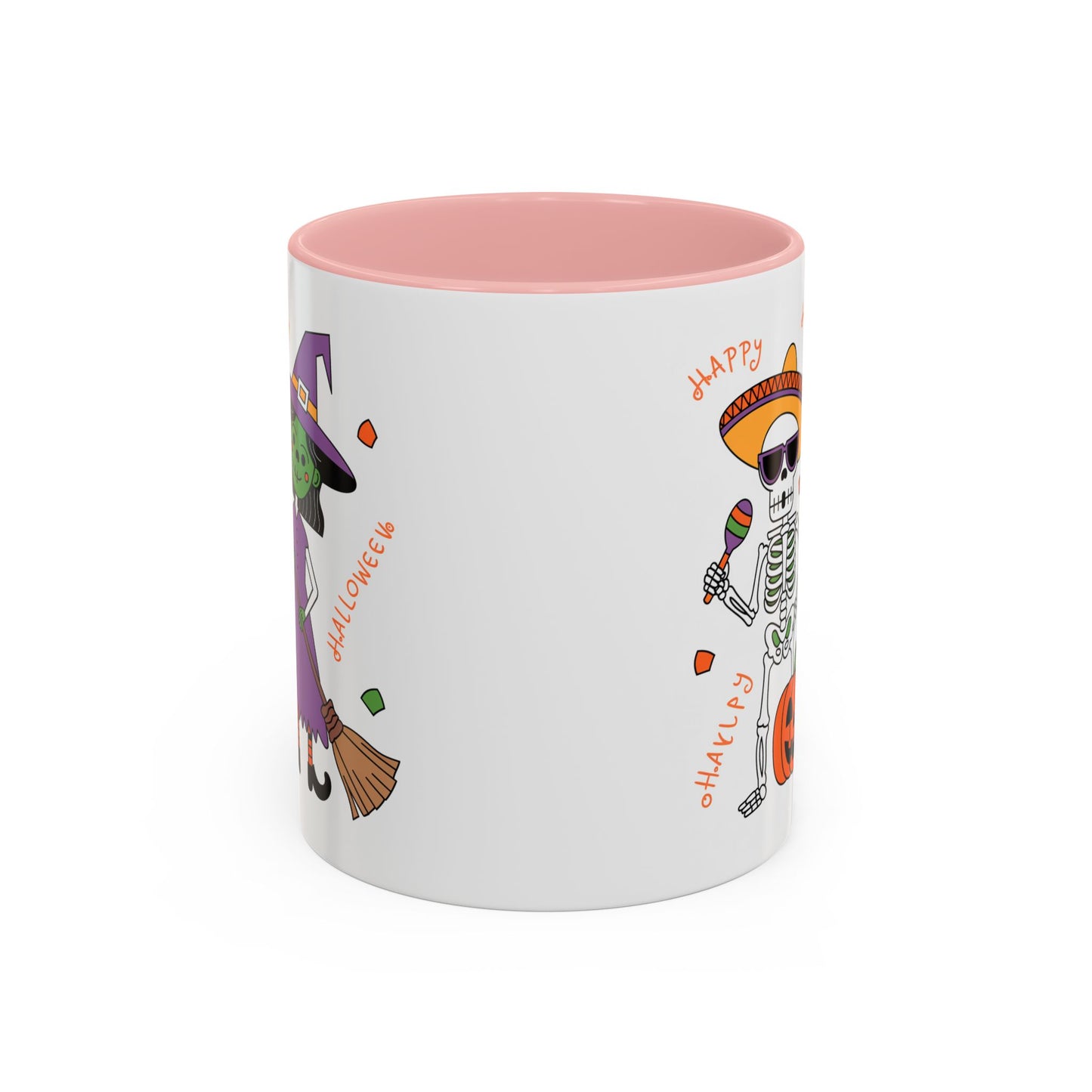 Halloween Mug - Skeleton & Witch