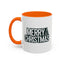 Christmas Mug - Merry Christmas White & Black Text Tree