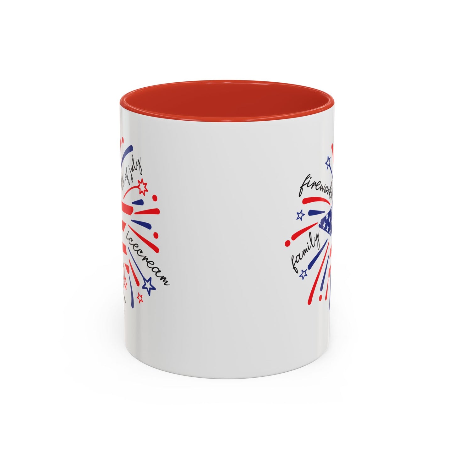 4th of July Mug - Star Flag Fireworks
