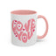 Valentine's Day Mug - Love You Heart Lettering