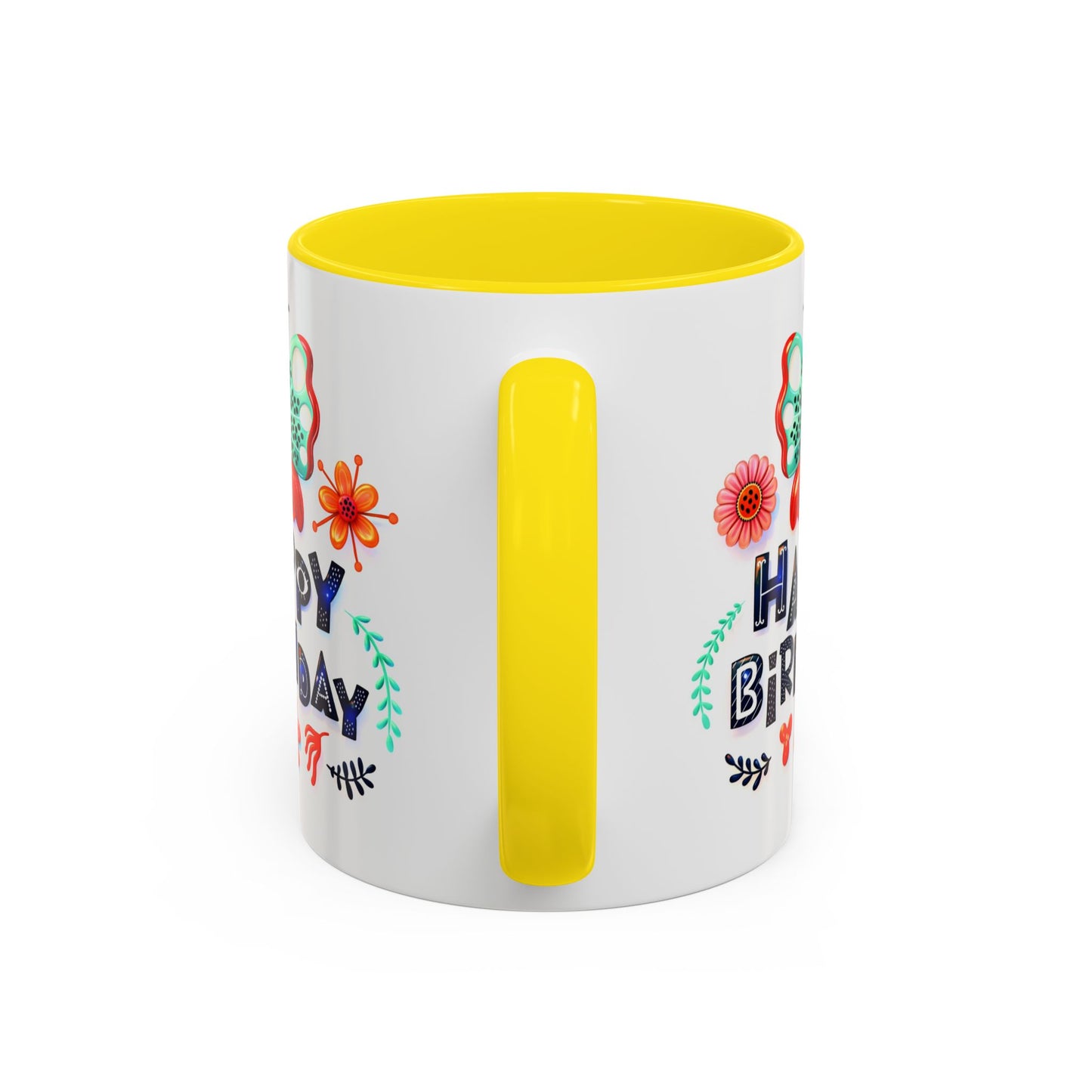 Birthday Mug - Butterfly Flowers