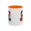 Christmas Mug - Merry Christmas Green Red Yellow and Blue Text Red Hats