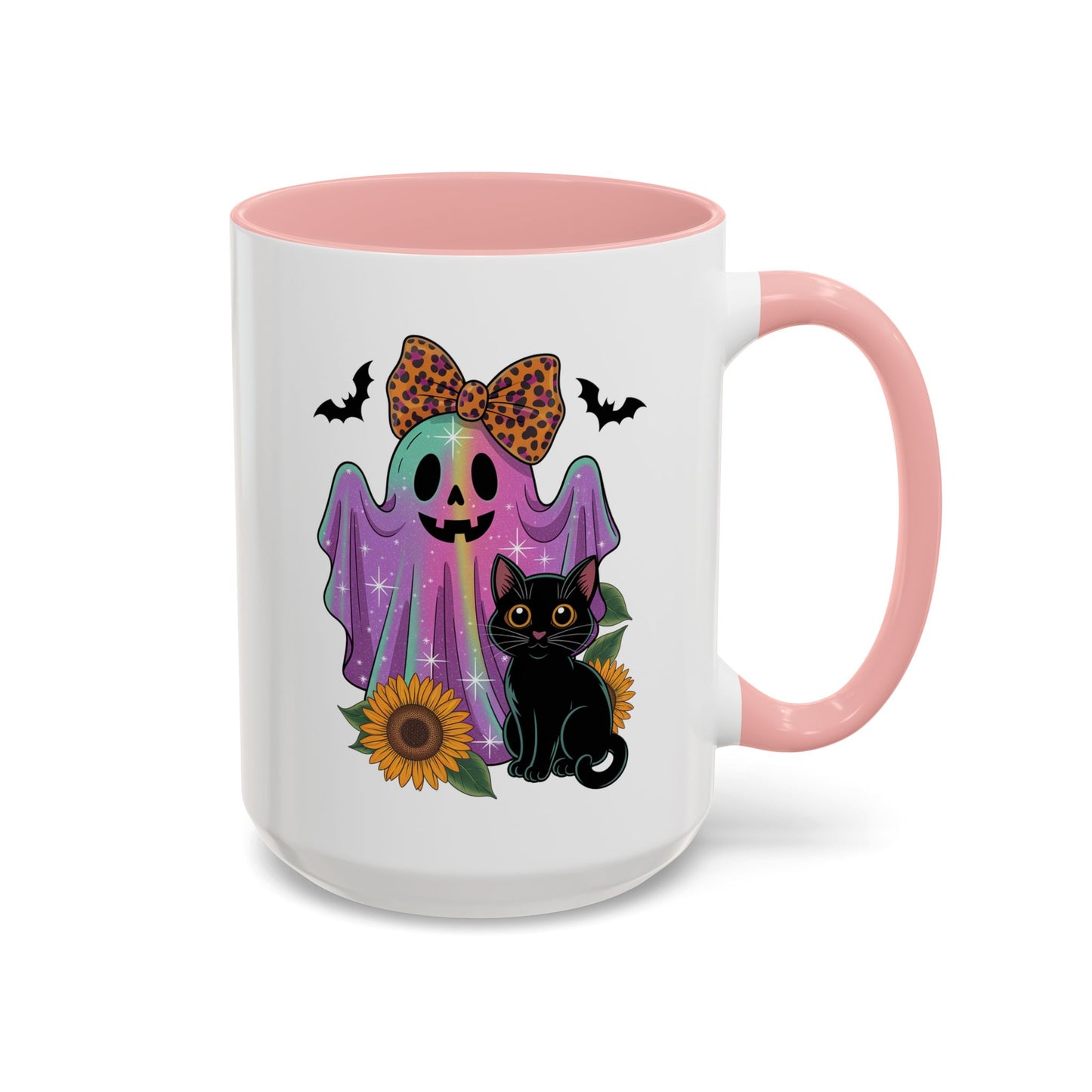 Halloween Mug - Cute Ghost With Cat