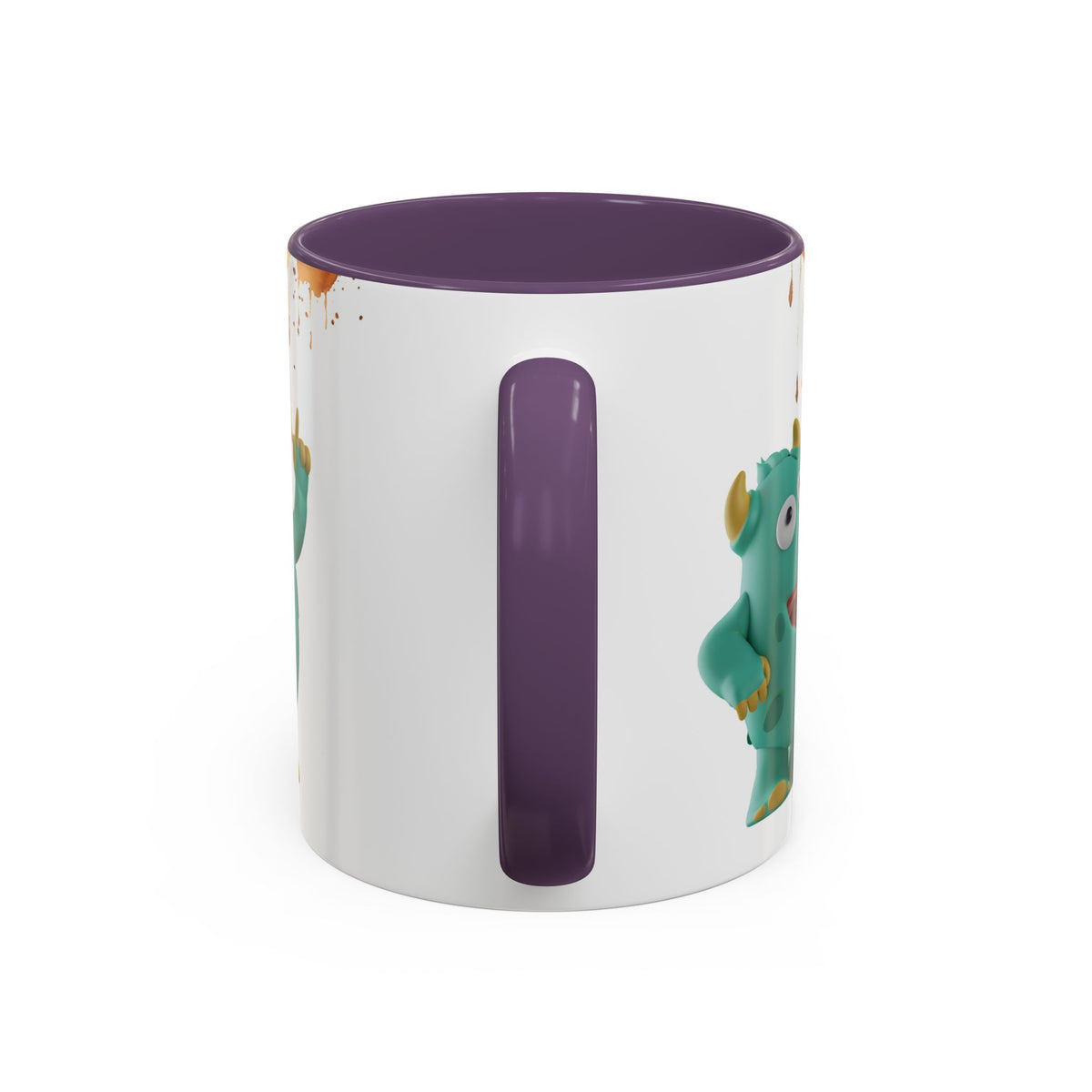Humor Mug - Monster Drinks Coffee Spill