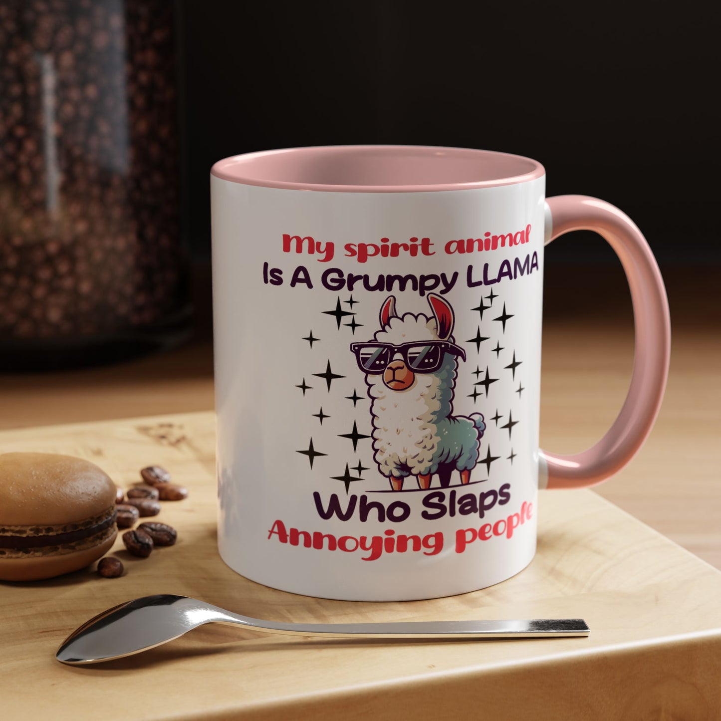 Humor Mug - My Spirit Animal is a Grumpy Llama