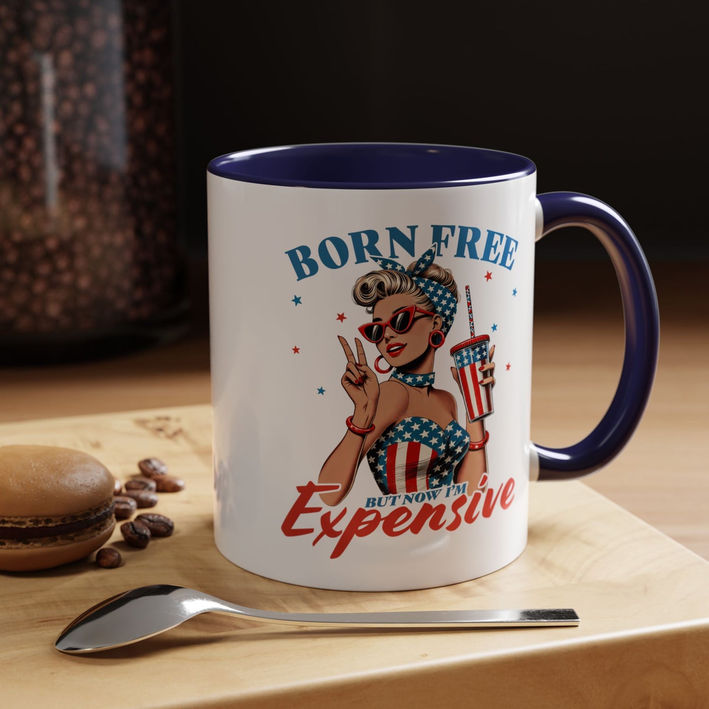 4th of July Mug - Born Free But Now I'm Expensive