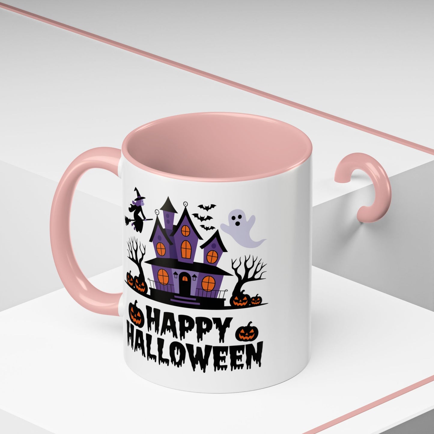 Halloween Mug - Happy Halloween Purple House