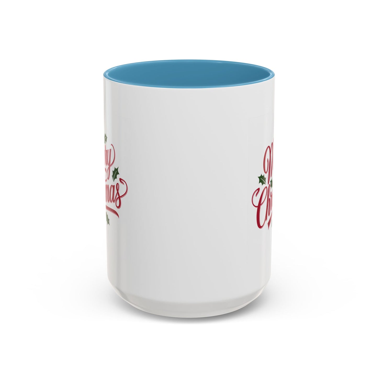 Christmas Mug - Merry Christmas Red Text Mistletoe