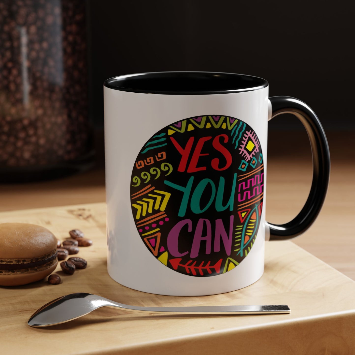 Motivation Mug - Yes You Can Badge