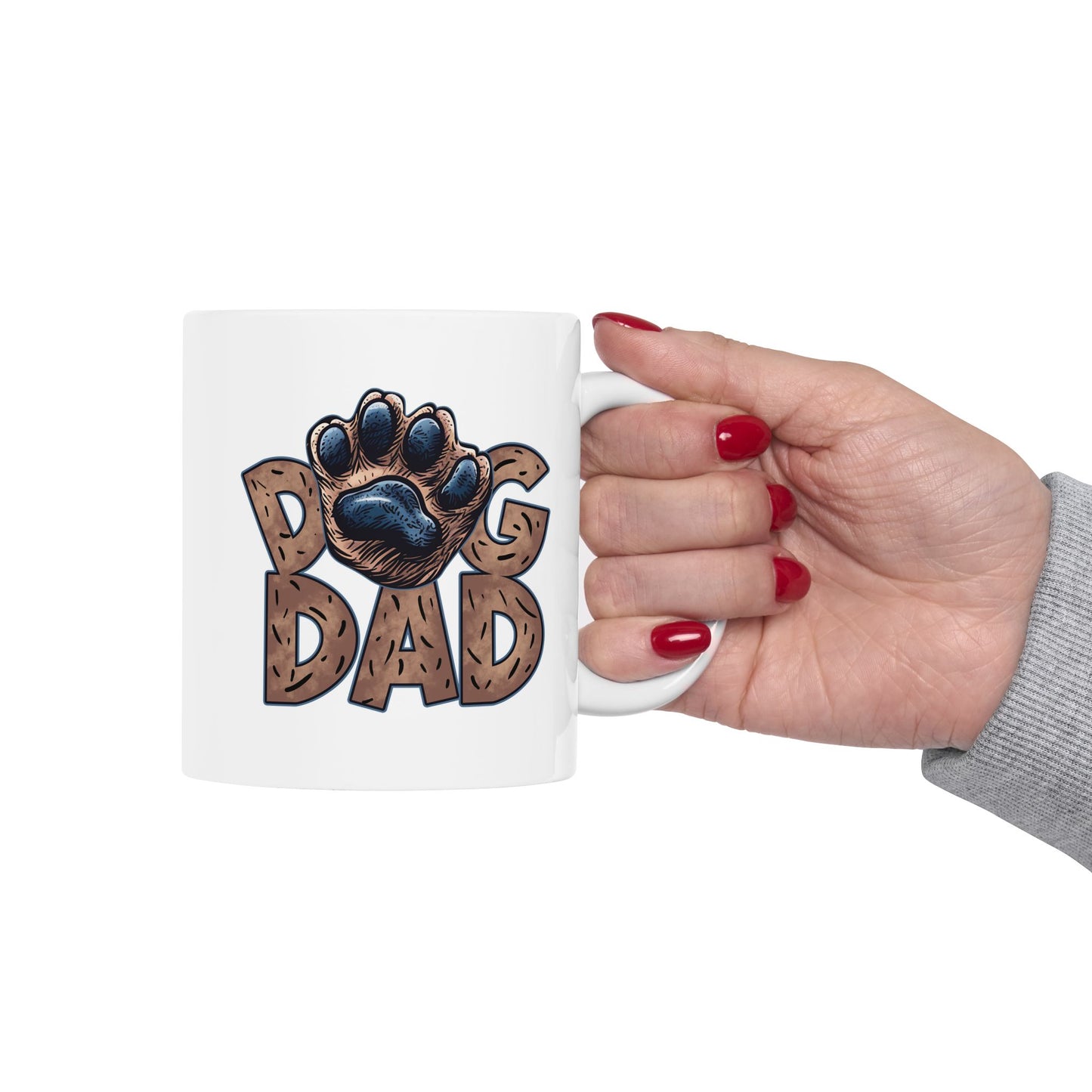 Animal Mug - Dog Dad Paw
