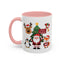 Christmas - Merry Christmas White Text Santa Reindeer Penguin Fox