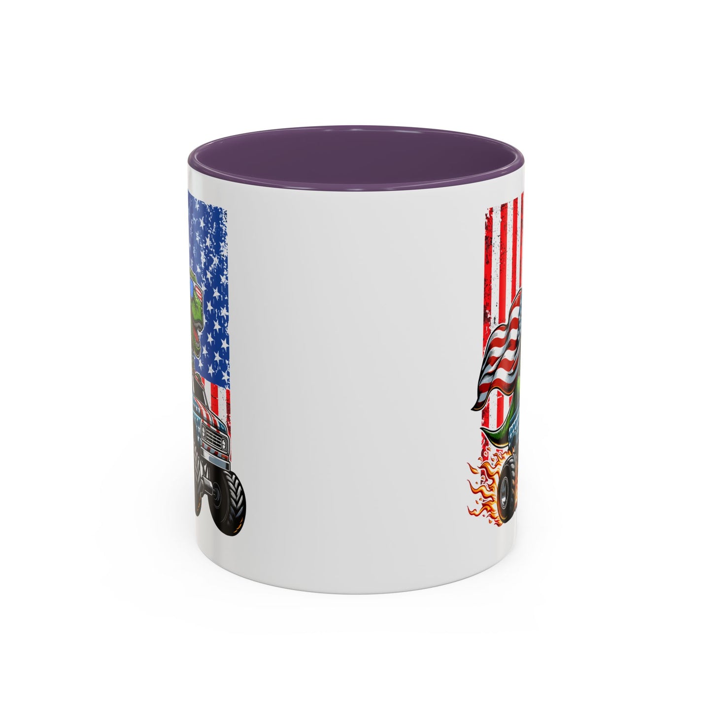 4th of July Mug - T Rex Riding Monster Truck