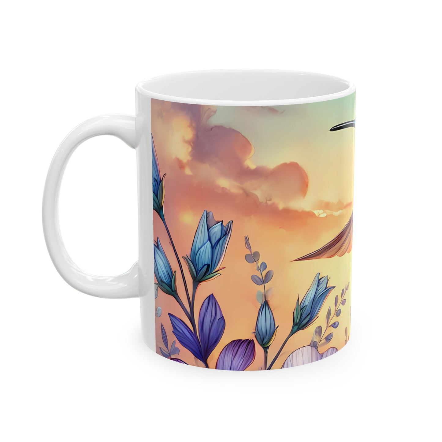 Artistic Mug - Colorful Hummingbird