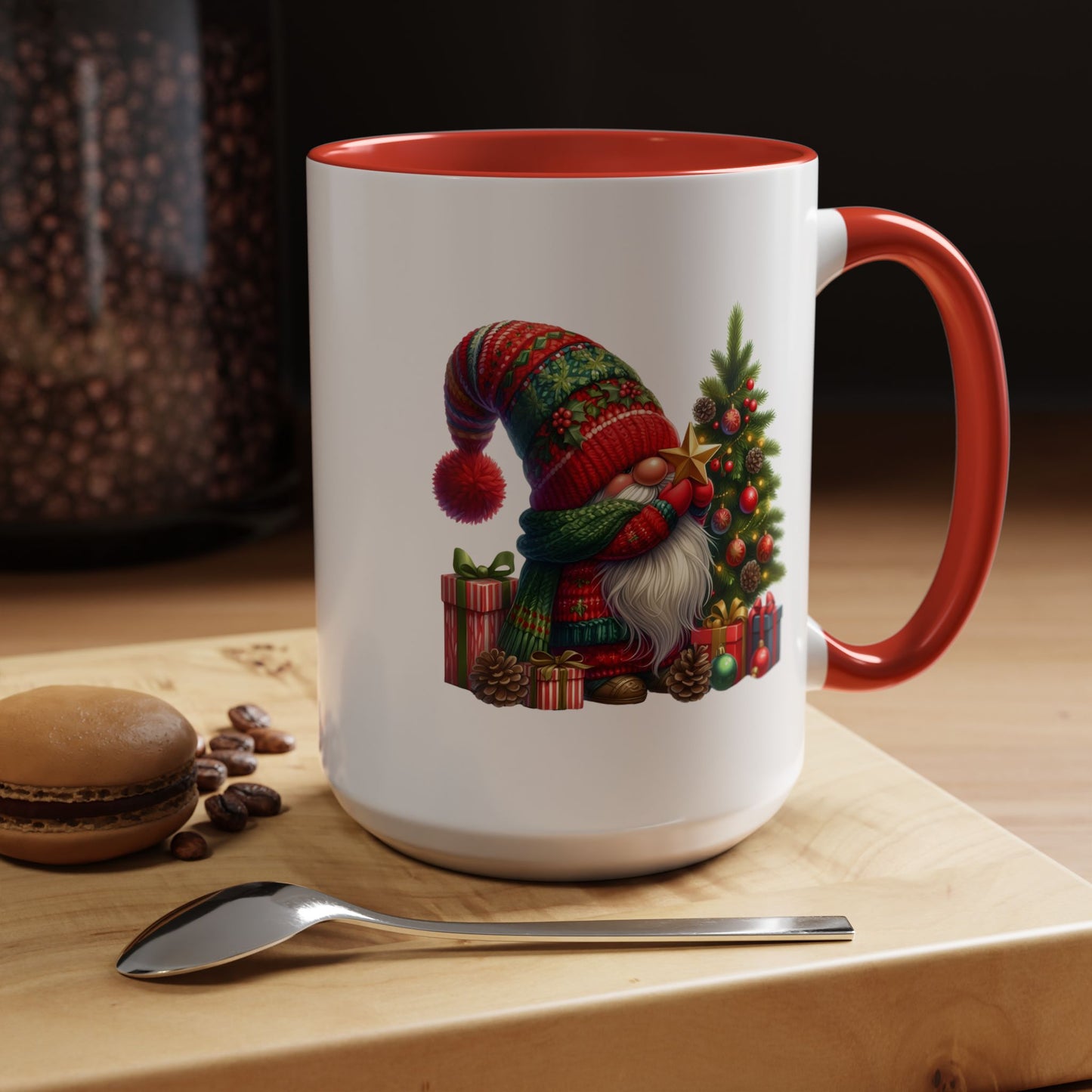 Christmas Mug - Gnome with Christmas Tree Star