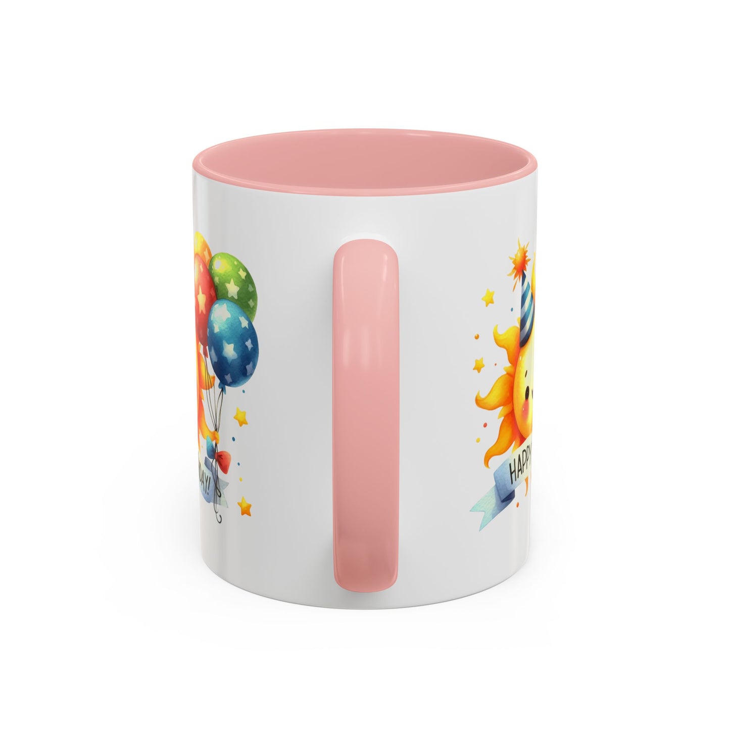 Birthday Mug - Happy Birthday Sun & Balloons
