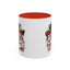 Christmas Mug - Merry Christmas Green & Red Text Cute Animals