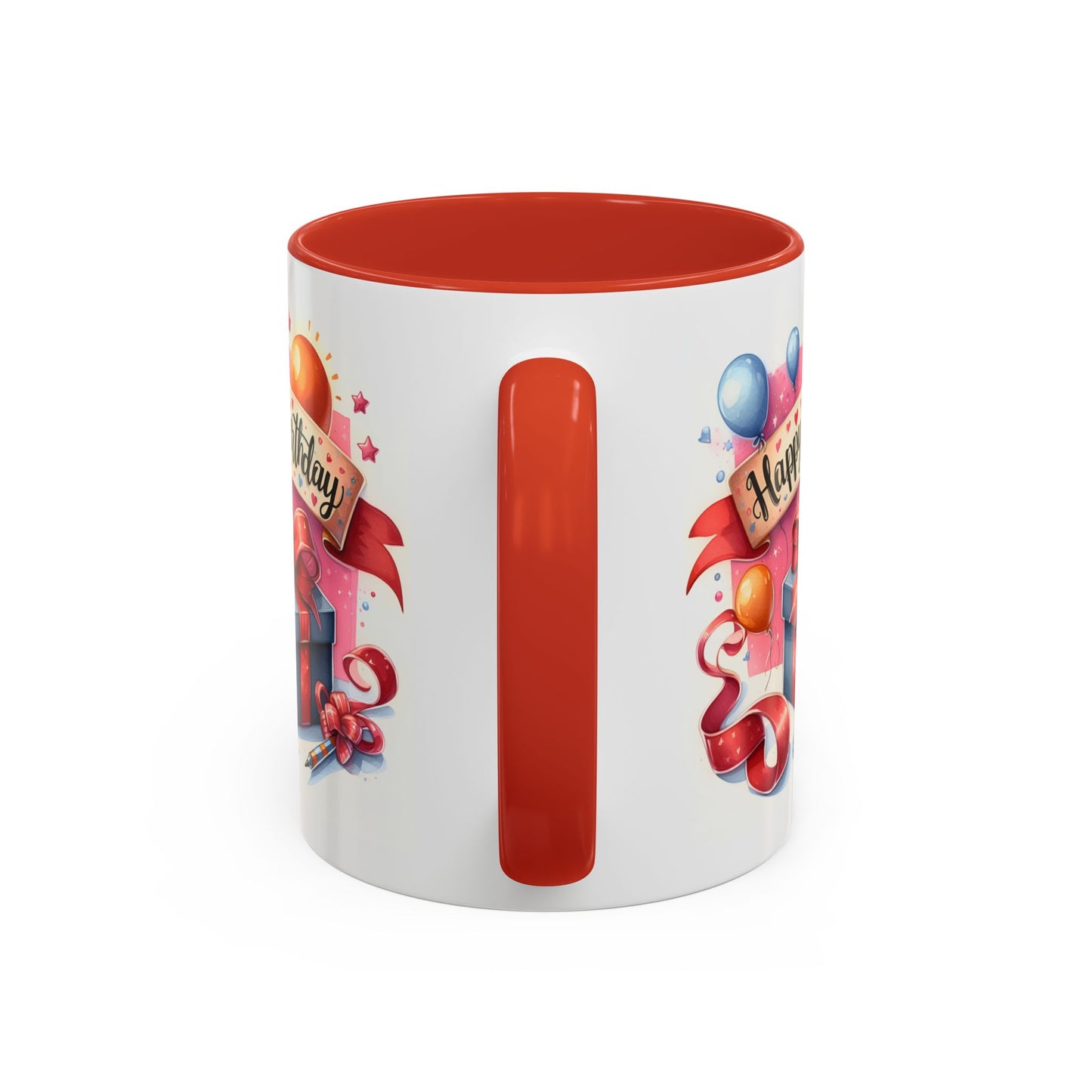 Birthday Mug - Present Pen Balloons